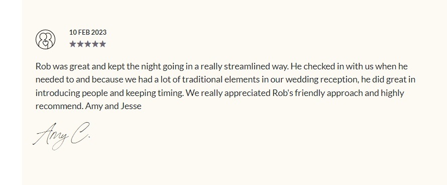 Davertainment MC, DJ Testimonials